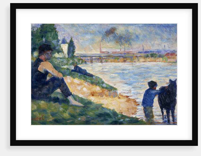 A Study for 'Une Baignade' by Georges Seurat